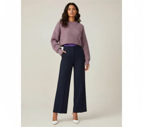 Blue Pants + Purple Shirt + Light Orange Shoes + Light Purple Blazer
